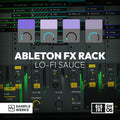 Ableton FX Rack interface with Sample Werks branding on a dark background.
