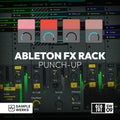Ableton FX Rack software interface with Sample Werks branding on a dark background.