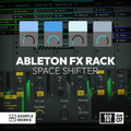 Ableton FX Rack Space Shifter with Sample Werks branding on a dark background.